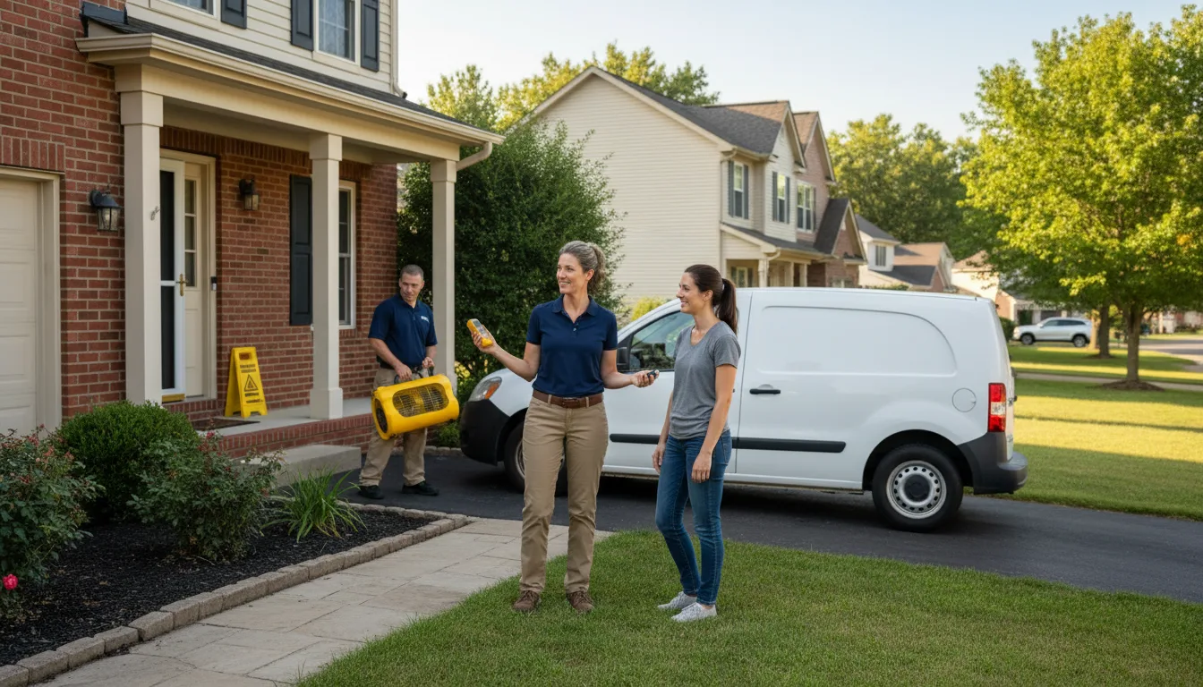 Residential water damage restoration in Canton, PA
